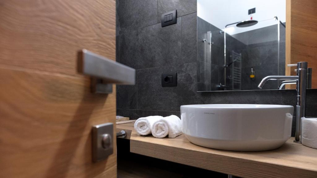 Koupelna v ubytování Active Hotel Rosat