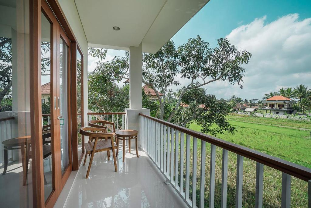 Balkón nebo terasa v ubytování Putih DCarik Ubud