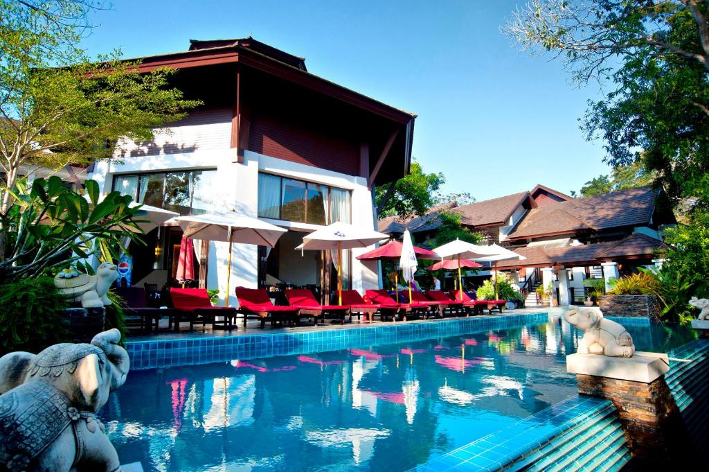 Bazén v ubytování Samed Pavilion Resort nebo v jeho okolí