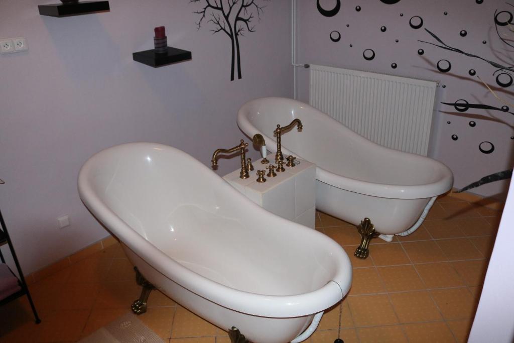 Koupelna v ubytování Apartmány Divoký Anděl
