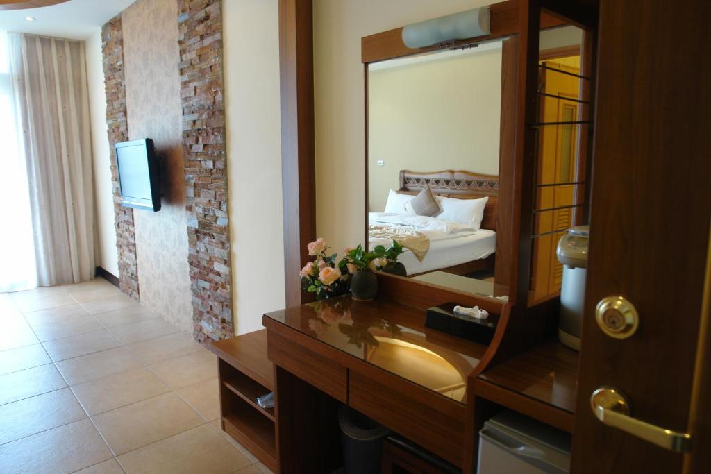 TV a/nebo společenská místnost v ubytování Hualien Sheraton Hostel