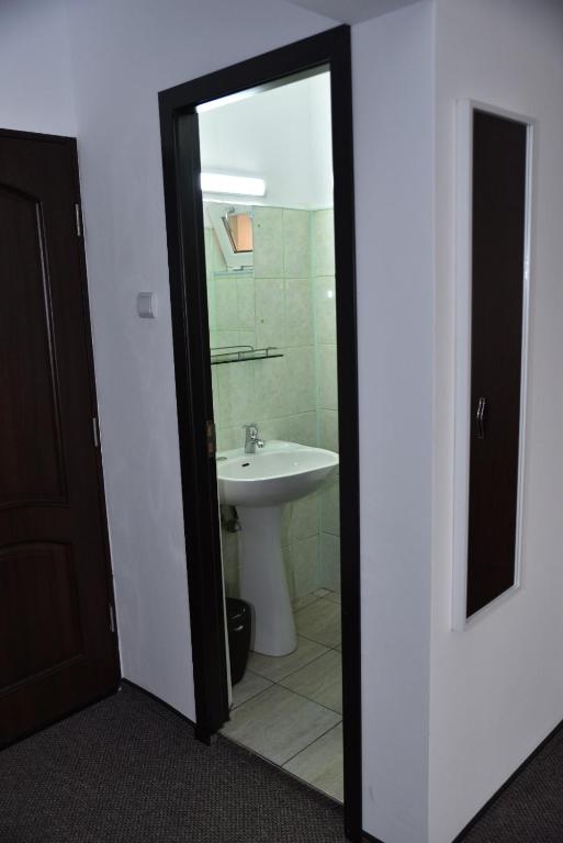Koupelna v ubytování Hotel Magurele
