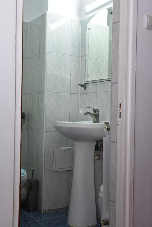 Koupelna v ubytování Hotel Magurele