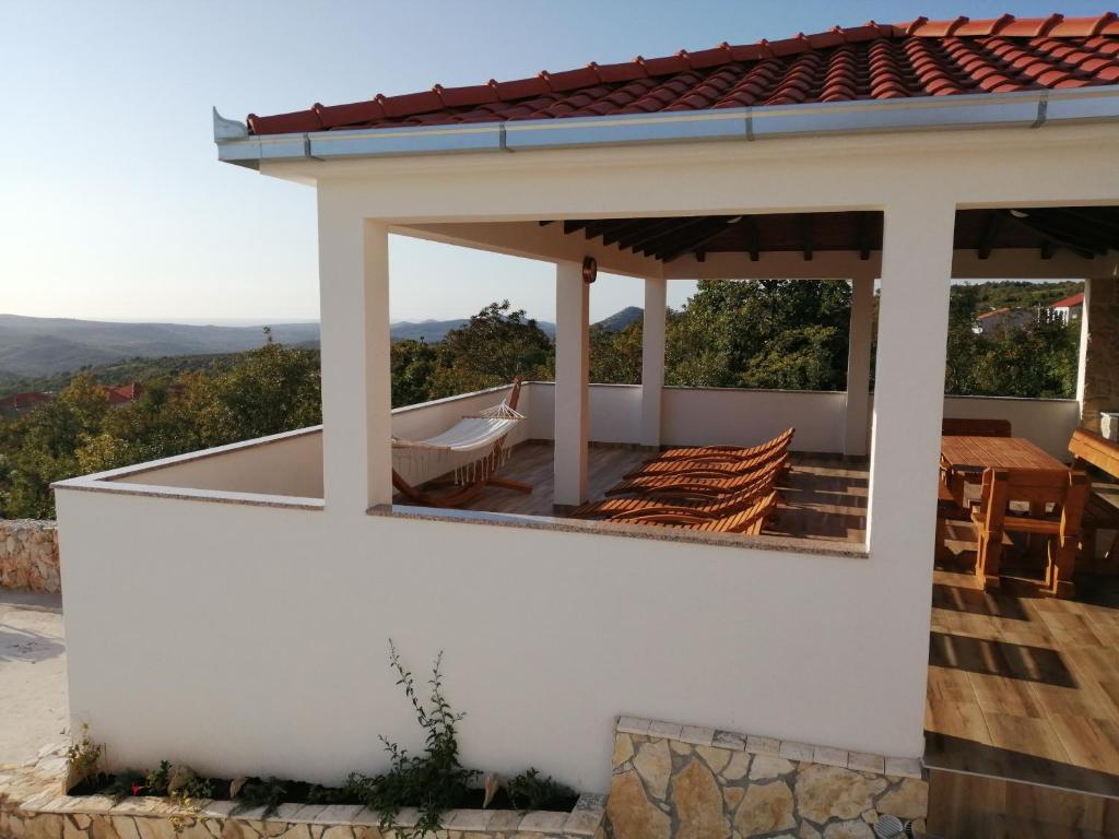 Balkón nebo terasa v ubytování Holiday home Danica