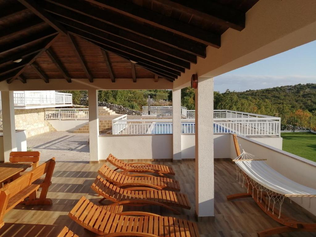 Balkón nebo terasa v ubytování Holiday home Danica