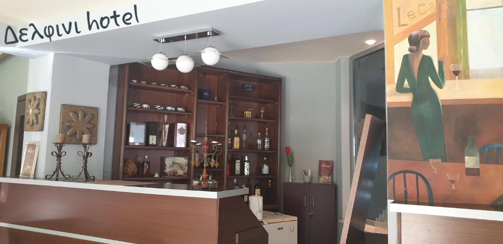 Lounge nebo bar v ubytování Delfini Hotel