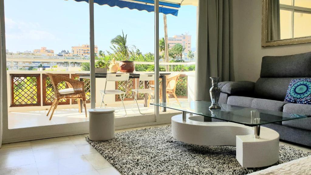 Balkón alebo terasa v ubytovaní Golf Coast Los Alamos, Primera Linea de Playa
