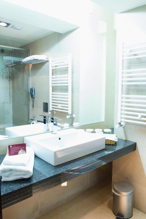 Koupelna v ubytování Hotel Orizont