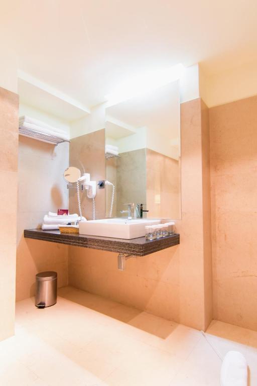 Koupelna v ubytování Hotel Orizont