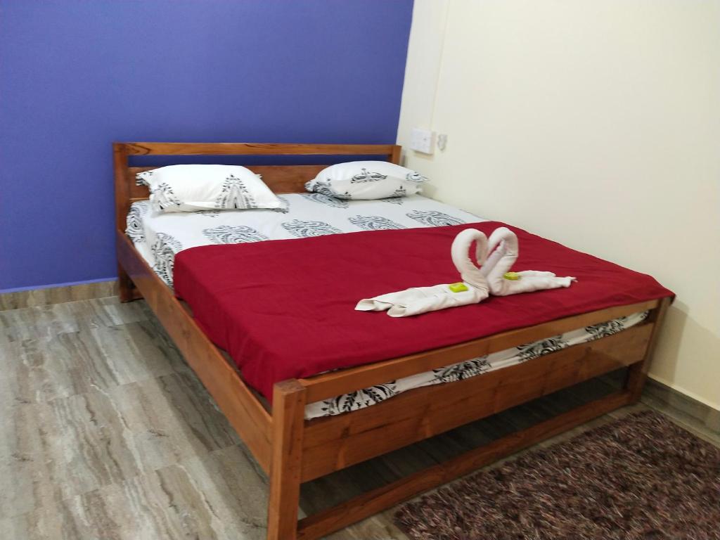Postel nebo postele na pokoji v ubytování Hotel Rosary House