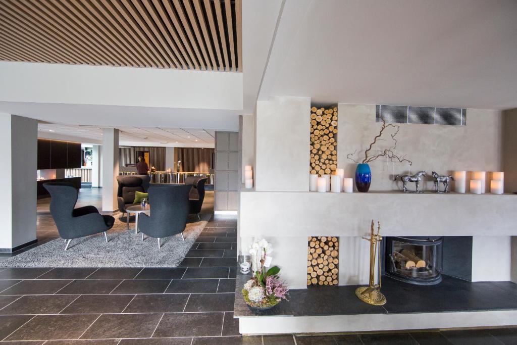 Kuchyň nebo kuchyňský kout v ubytování Hurdalsjøen Hotel & Spa
