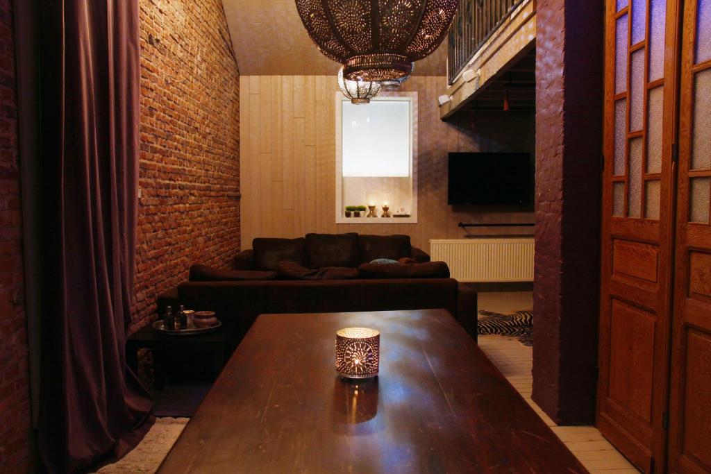 TV a/nebo společenská místnost v ubytování B&B Casa Luna Loft