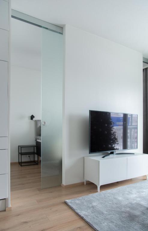 TV a/nebo společenská místnost v ubytování Lapland Arctic Apartments