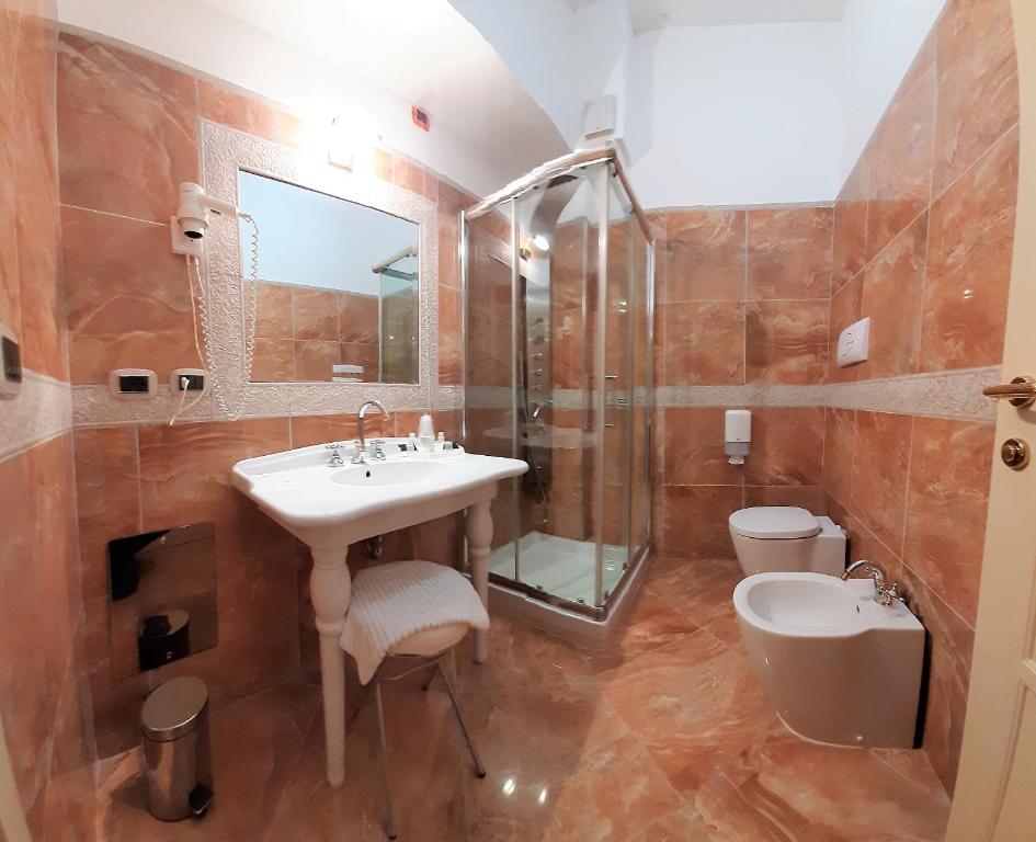 Koupelna v ubytování Regina di Saba - Hotel Villa per ricevimenti