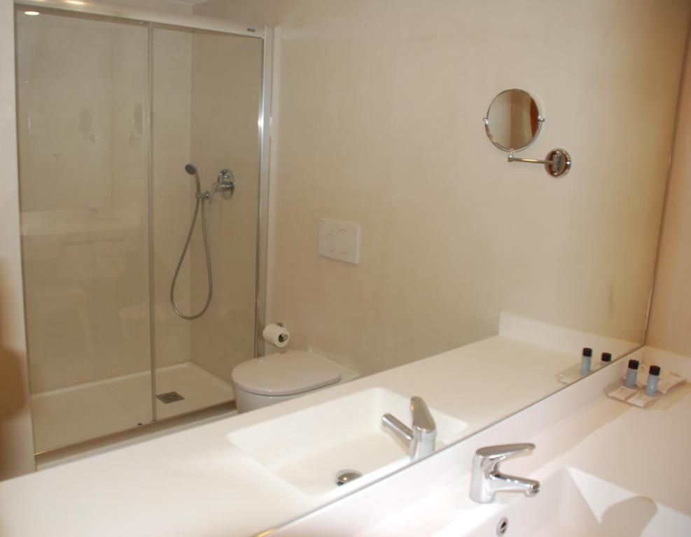 Koupelna v ubytování Hotel Los Robles