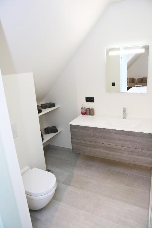 Koupelna v ubytování B&B Intermezzo