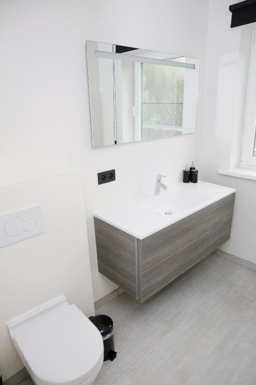 Koupelna v ubytování B&B Intermezzo