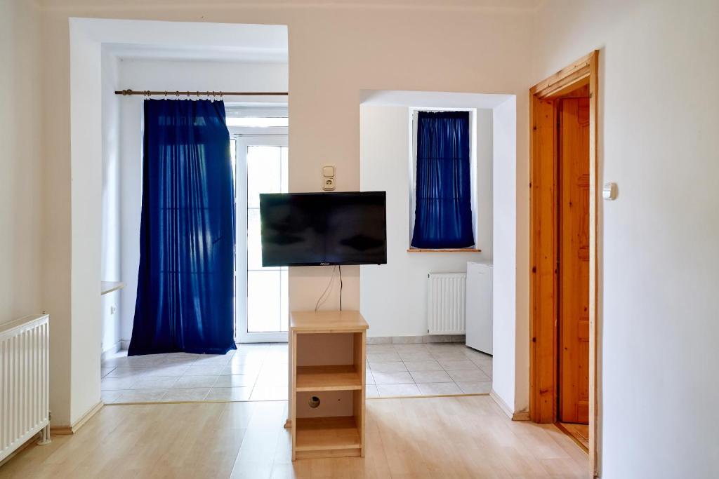 TV a/nebo společenská místnost v ubytování Hotel Platán