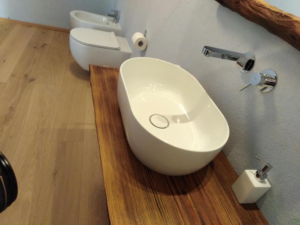 Koupelna v ubytování Casa Saba