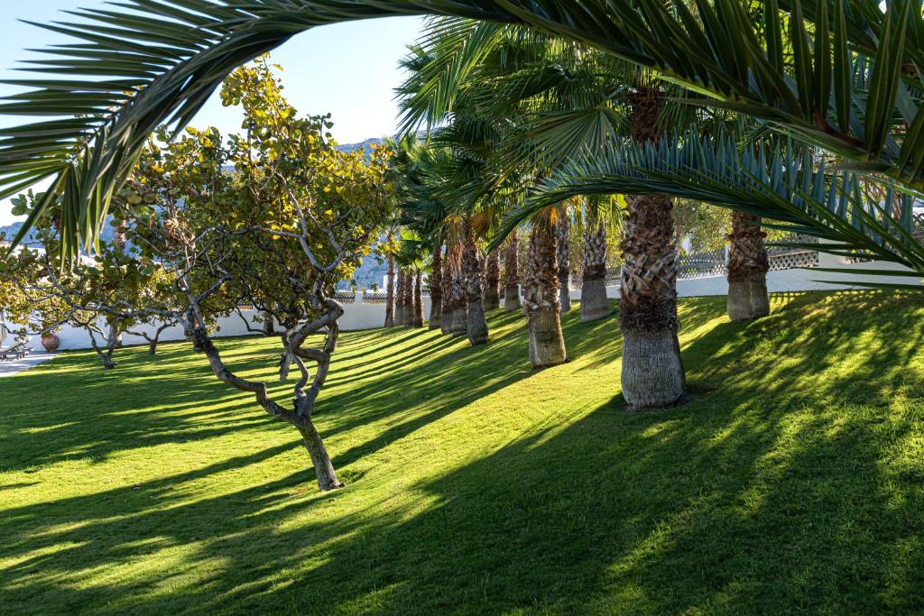 Zahrada ubytování Santorini Kastelli Resort