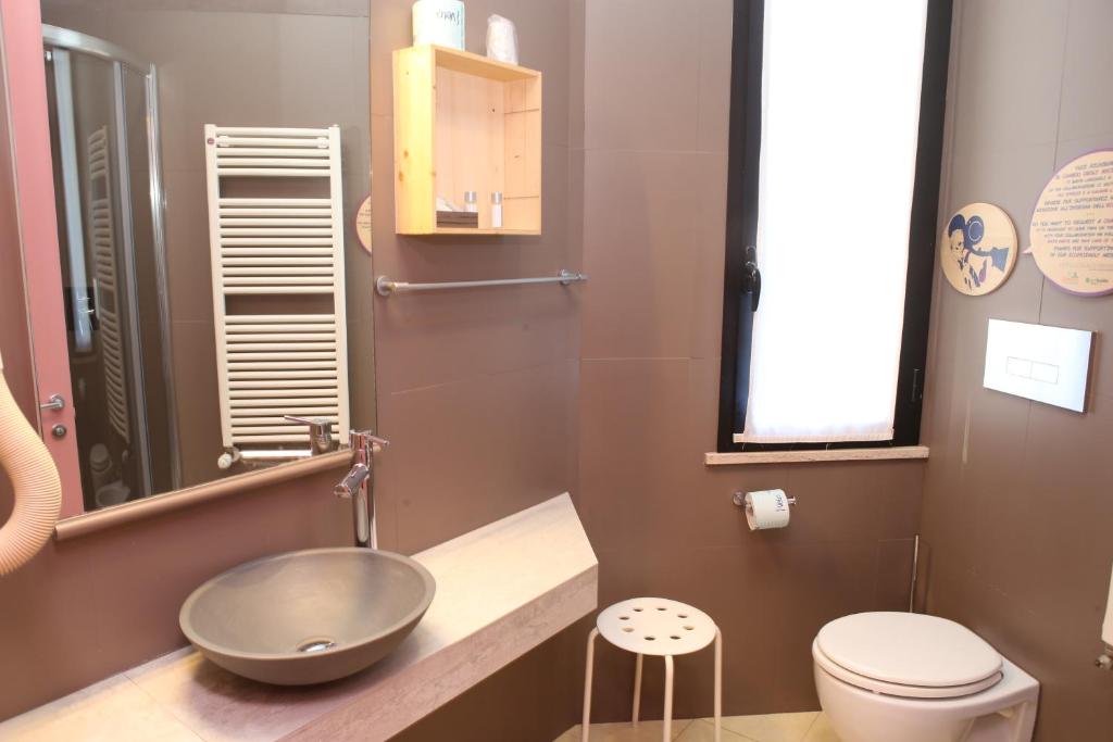 Koupelna v ubytování Hotel Corallo Rimini