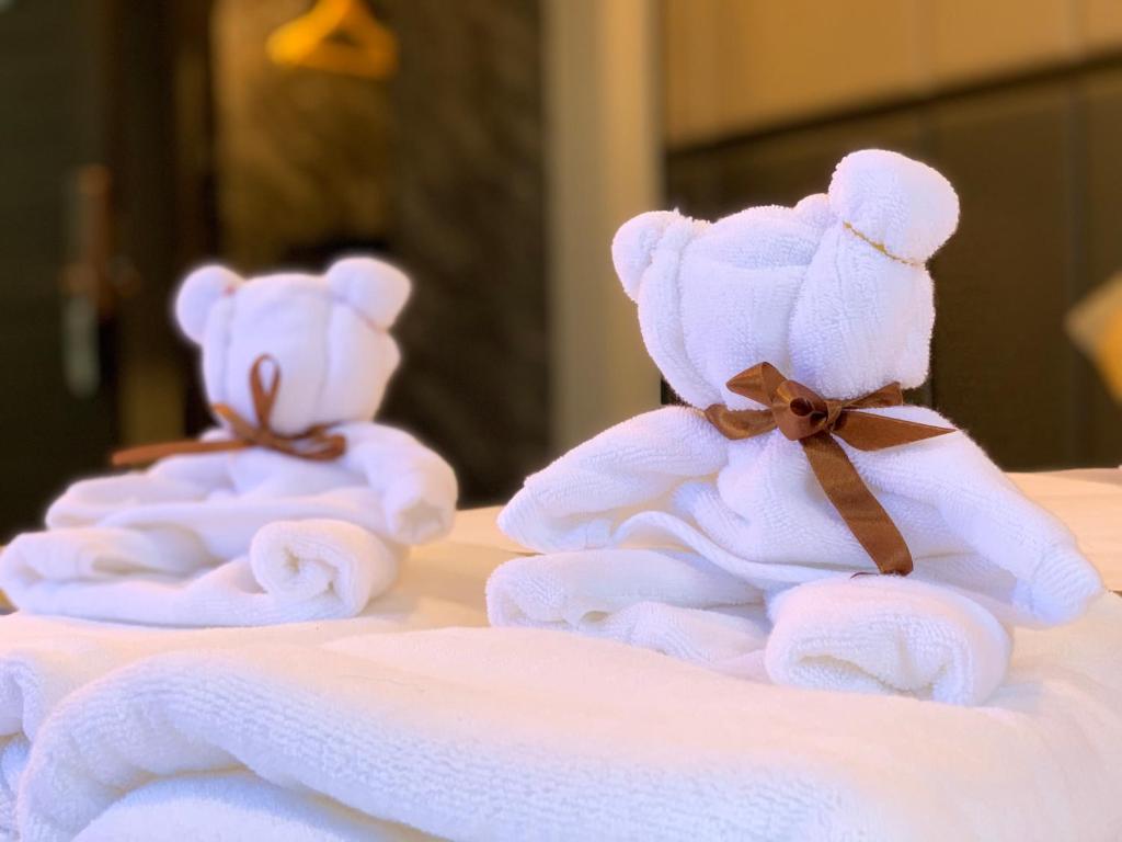 Postel nebo postele na pokoji v ubytování Orasa hotel