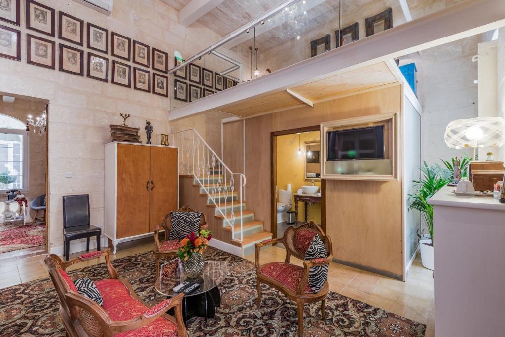 Kuchyň nebo kuchyňský kout v ubytování Valletta Lucente Guest House