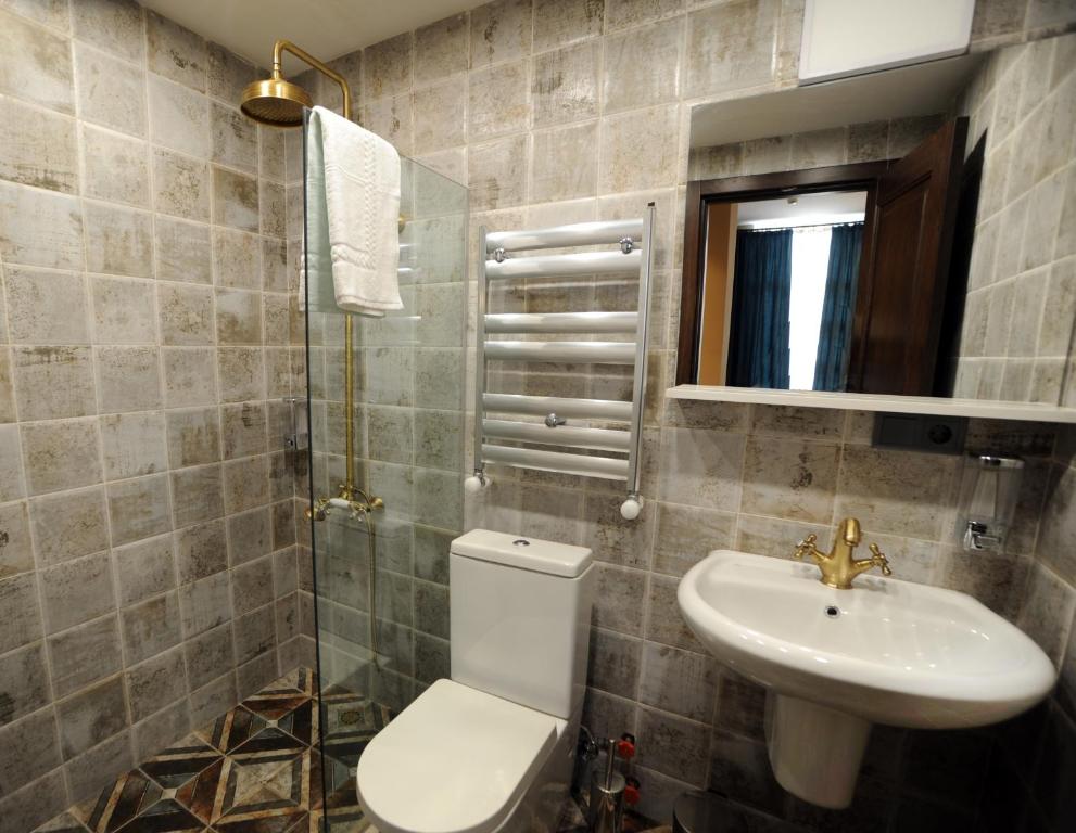 Koupelna v ubytování Hotel Verisima