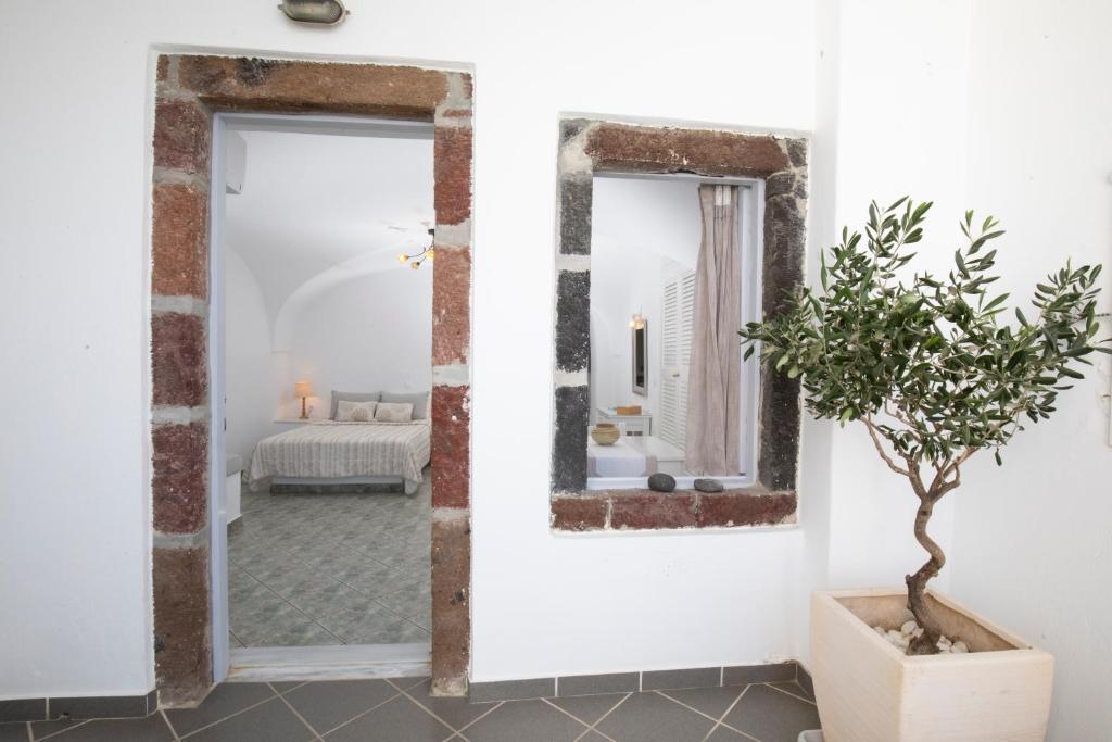 Koupelna v ubytování Santorini View Studios - Firostefani Caldera