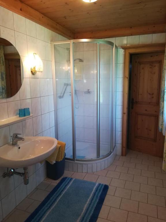 Koupelna v ubytování Gasthof Finkenhof