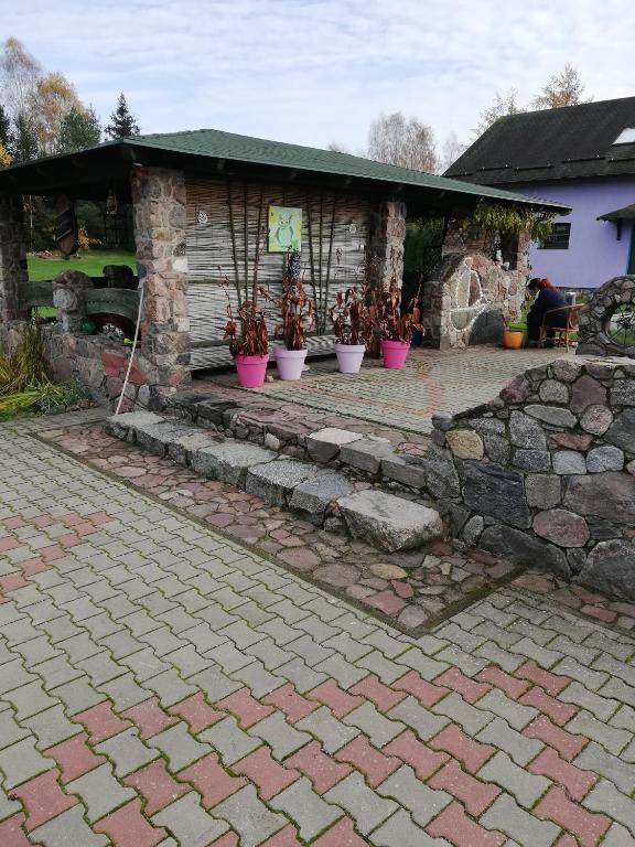 Vonkajšia záhrada v ubytovaní Pod Sową