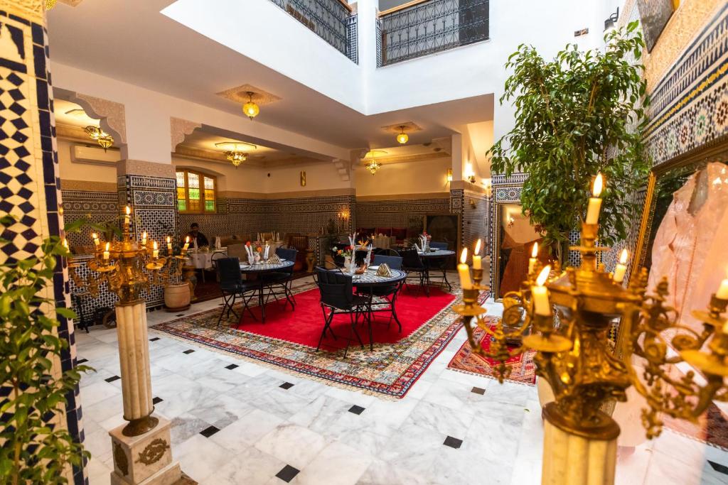 Restaurace v ubytování Riad Al Makan Fes & Spa