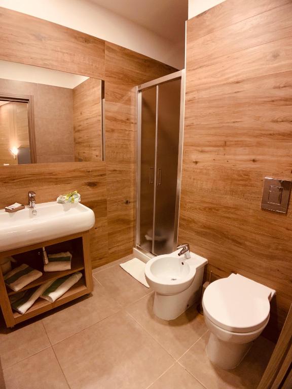 Koupelna v ubytování Hotel Smeraldo
