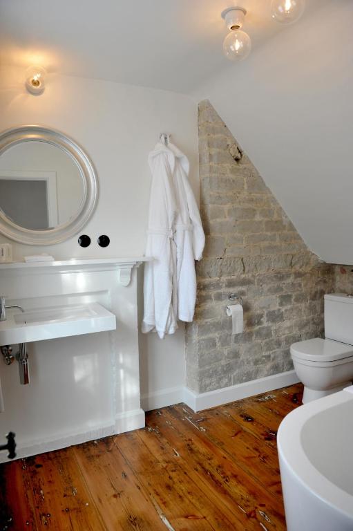 Koupelna v ubytování Guesthouse Bernardin