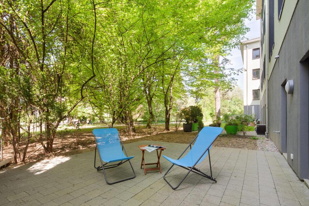 Zahrada ubytování 2,5 Zi Design Loft Wohnung mit Gartensitzplatz