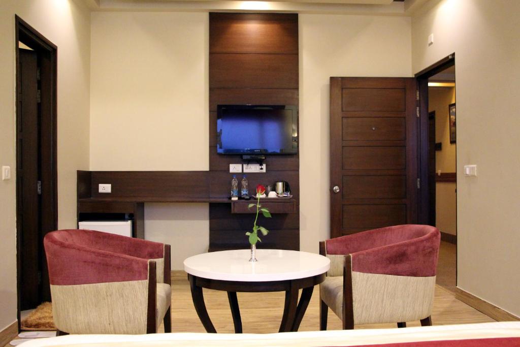 Posezení v ubytování Hotel Dasaprakash