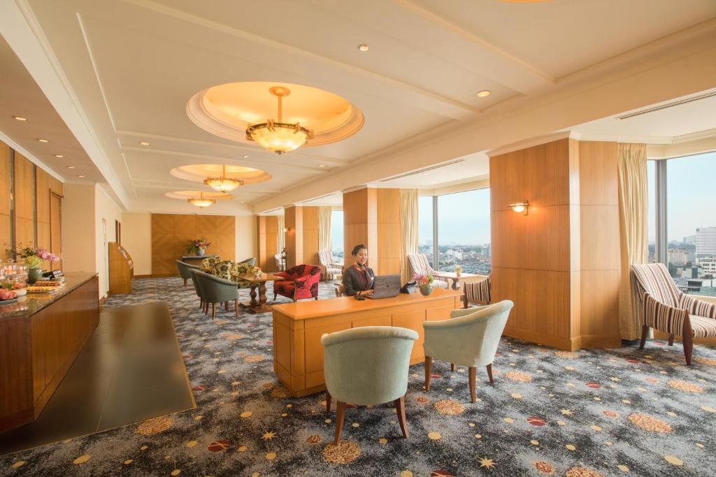 Posezení v ubytování Hôtel du Parc Hanoï
