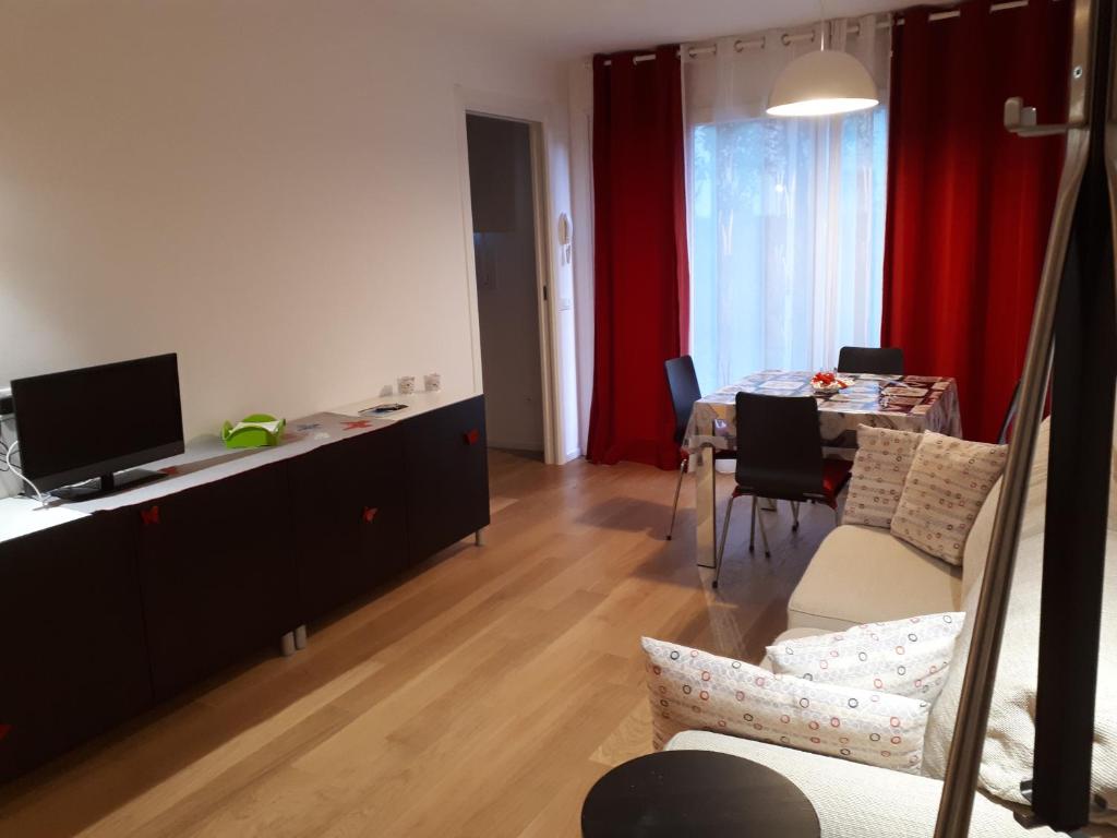 TV a/nebo společenská místnost v ubytování B&b Campus
