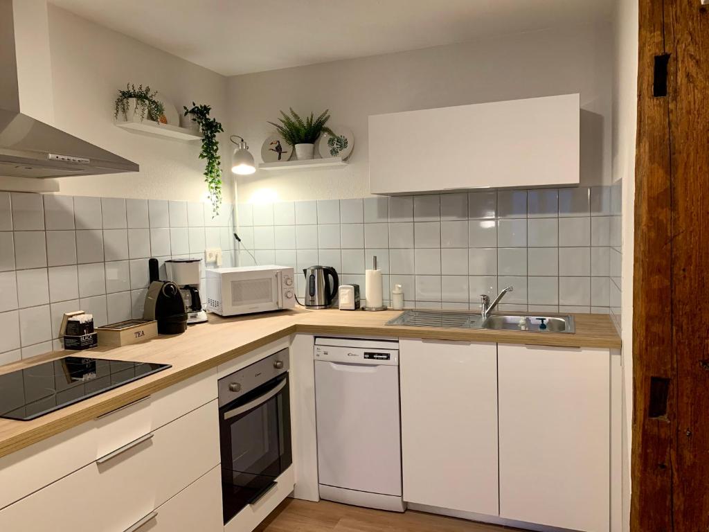 Cucina o angolo cottura di Appartements des 2 Têtes