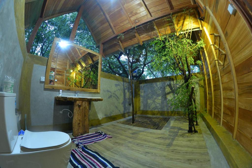 Zahrada ubytování Habarana Tree house Mutu village