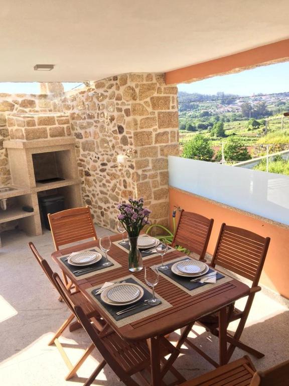 Balkón nebo terasa v ubytování Casa do Caminho - Ossela