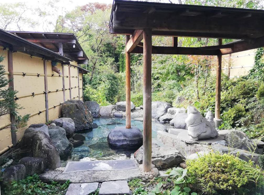 Zahrada ubytování Hataya Onsen Sasa no yu