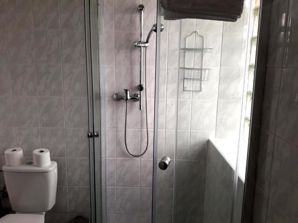Koupelna v ubytování Pension Mois