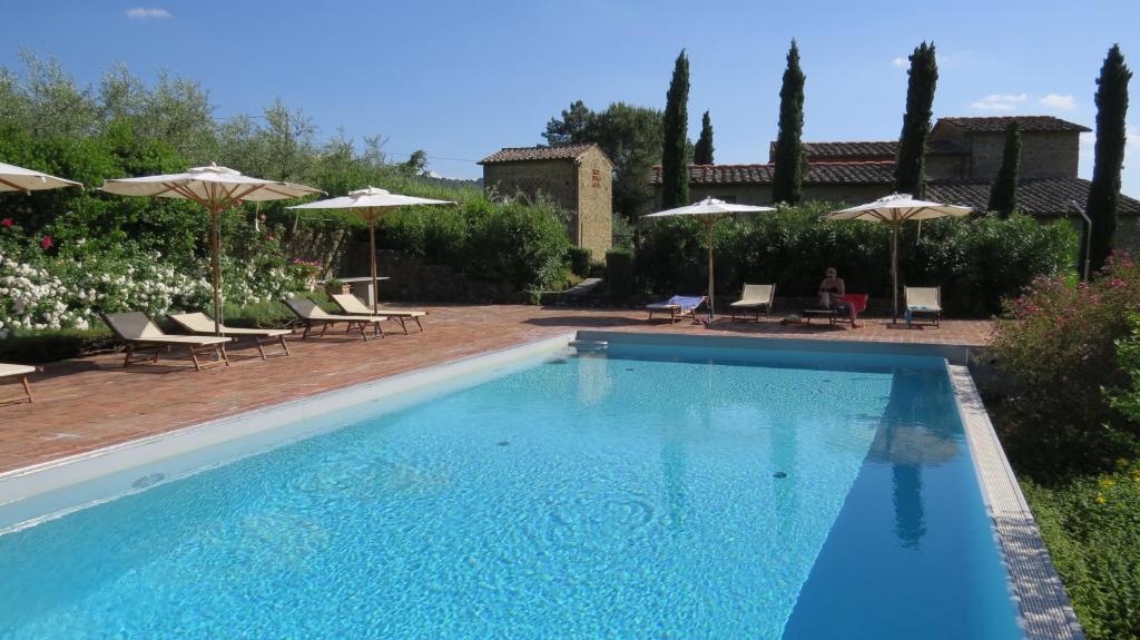 The swimming pool at or close to Podere Campolungo