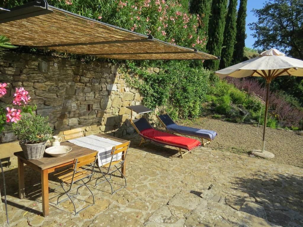 A garden outside Podere Campolungo