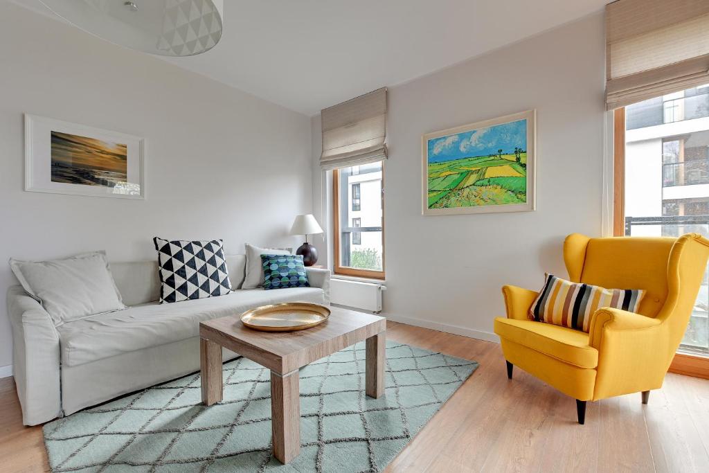 Posedenie v ubytovaní Gdansk Comfort Apartments Bursztynowa