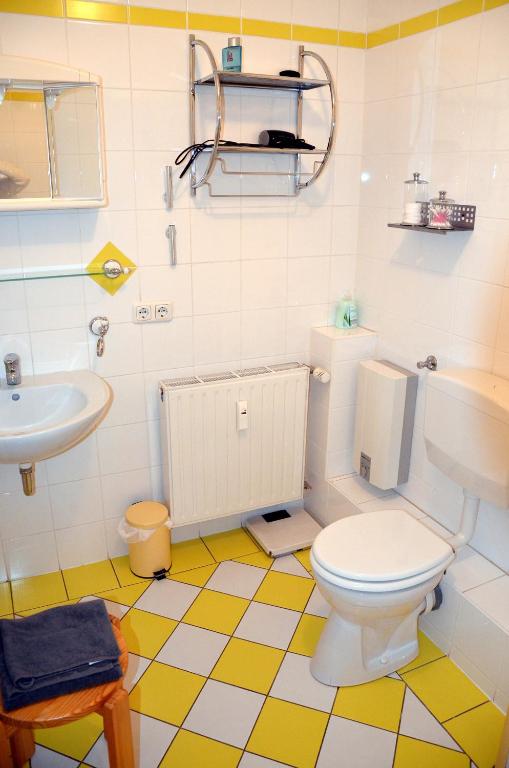 Koupelna v ubytování Gästehaus Flair