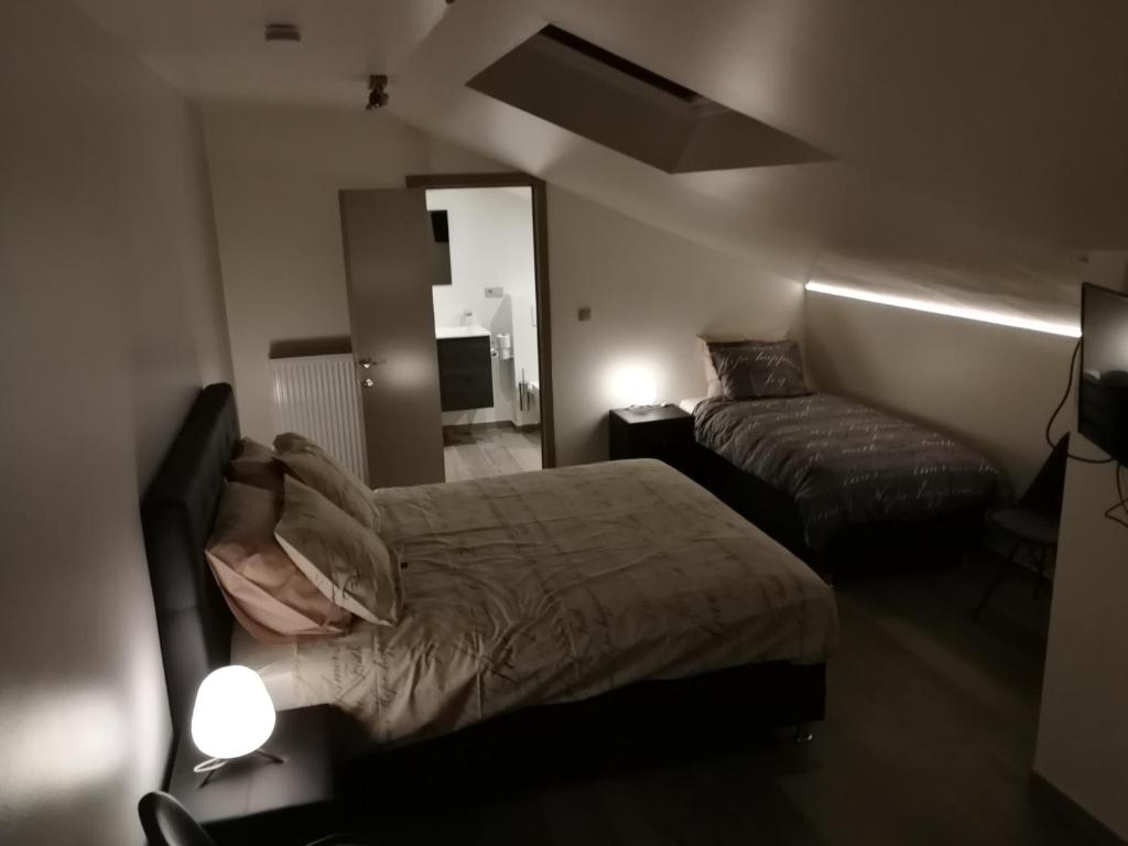 Postel nebo postele na pokoji v ubytování B&B Meulecauter