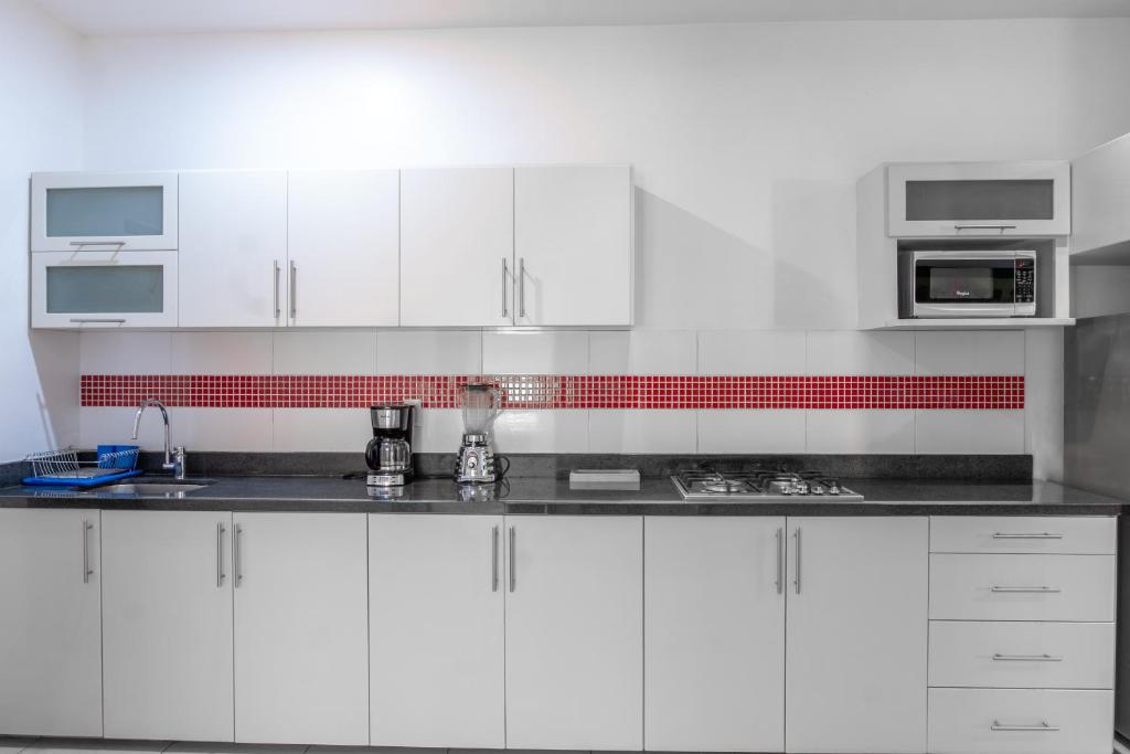 Kuchyň nebo kuchyňský kout v ubytování Apartamentos Torre II Condominios - Pet Friendly