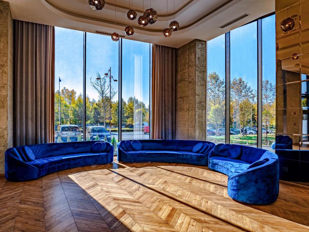 O zonă de relaxare la Union Plaza Hotel
